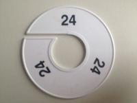 Maatring 11cm wit/zwart 24