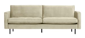 BePureHome 2,5-zits Bank 'Rodeo Classic' Velvet, kleur Pistache
