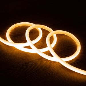 Flexibele neon led strip 4m / 4 meter (warm wit)