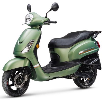 Sym Fiddle 2 Matgroen - Verbrandingsmotor Scooter