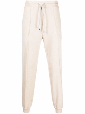 Brunello Cucinelli pantalon de jogging à lien de resserrage - Tons neutres