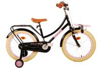 Volare excellent kinderfiets - meisjes - 18 inch - zwart - 95% afgemonteerd