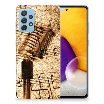 Samsung Galaxy A72 | Siliconen hoesje | met foto Bladmuziek
