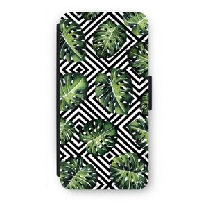Geometrische jungle: iPhone SE 2020 Flip Hoesje