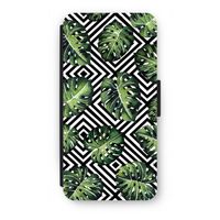 Geometrische jungle: iPhone SE 2020 Flip Hoesje