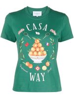 Casablanca Casa Way organic cotton T-shirt - Vert - thumbnail