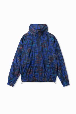 Lichtgewicht jack met logomania-print - BLUE - 38 Lichtgewicht jack met logomania-print - BLUE - 38