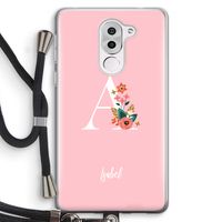 Pink Bouquet: Honor 6X Transparant Hoesje met koord