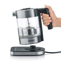 Graef WK350 waterkoker 1 l 2000 W Zwart, Roestvrijstaal, Transparant - thumbnail
