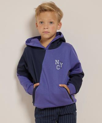 diagonaal kleurblok trui