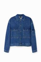 Denim jack met zakken - BLUE - L