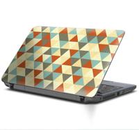 Kleurrijke driehoeken patroon laptopsticker