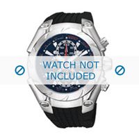 Seiko horlogeband YM62-X159 Rubber Zwart - thumbnail