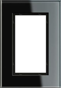 Gira afdekraam zwart glas Esprit 1,5VD 100105