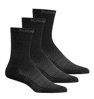 Craft CORE high dry sock 3-pack zwart unisex