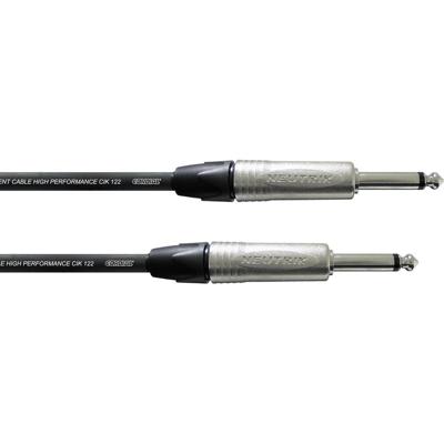 Cordial CXI 3 PP Jackplug Instrumenten Kabel [1x Jackplug male 6,3 mm - 1x Jackplug male 6,3 mm] 3.00 m Zwart