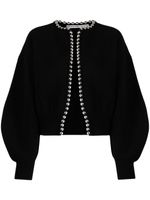 Alexander Wang ball-chain cropped cardigan - Noir - thumbnail