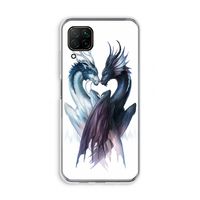 Yin Yang Dragons: Huawei P40 Lite Transparant Hoesje