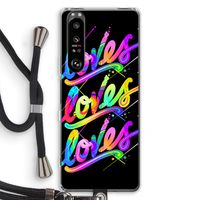Loves: Sony Xperia 1 III Transparant Hoesje met koord