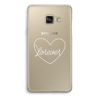 Forever heart pastel: Samsung A3 (2017) Transparant Hoesje