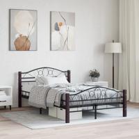 Bedframe metaal zwart 120x200 cm