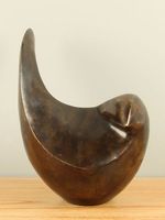 Bronzen beeld Abstracte vogel, 29 cm