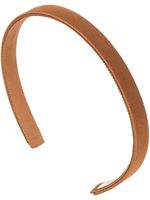 Jennifer Behr serre-tête Lucy en soie - Marron