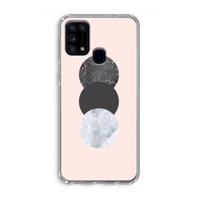 Marmeren cirkels: Samsung Galaxy M31 Transparant Hoesje