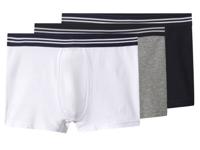 esmara Men Set van 3 heren boxers (Donkerblauw/wit/grijs, M)