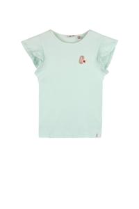 NoNo zomer top meisjes - mint - rib, jersey, fancy mouw - Kesta