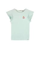 NoNo zomer top meisjes - mint - rib, jersey, fancy mouw - Kesta