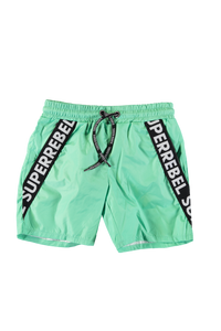 SUPERREBEL Jongens zwembroek Bay - Fluo mint