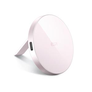 Kickstand MagSafe Compatible Wireless Charger (HaloLock) Pastel Pink