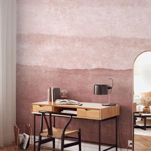 Industrieel Behang Mono Concrete Rol Bordeaux