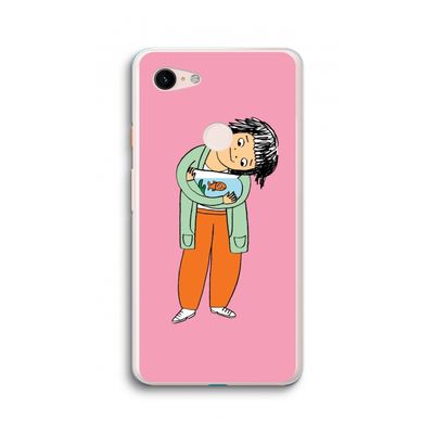Visknuffel: Google Pixel 3 XL Transparant Hoesje
