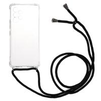Anti-shock Back Cover voor de Samsung Galaxy A13 Transparant met Koord