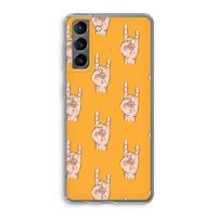 Rock: Samsung Galaxy S21 Transparant Hoesje