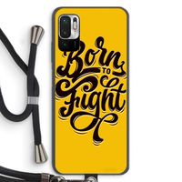 Born to Fight: Xiaomi Redmi Note 10 5G Transparant Hoesje met koord
