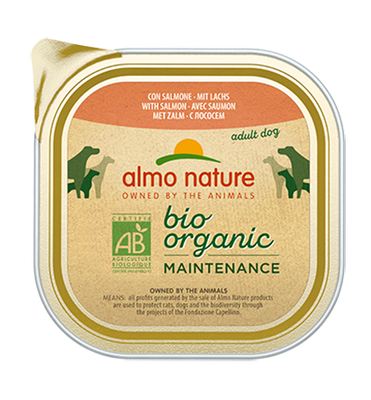 Almo Nature Dailymenu bio pate hond Zalm 300gr