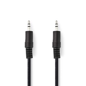 Nedis Stereo-Audiokabel | 3,5 mm Male naar 3,5 mm Male | 0.5 m | 1 stuks - CAGB22000BK05 CAGB22000BK05