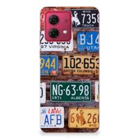Motorola Moto G84 | Siliconen hoesje | met foto Kentekenplaten