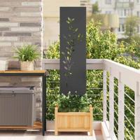 Tuin decoratief paneel Zwart 32 x 140 cm Koudgewalst staal