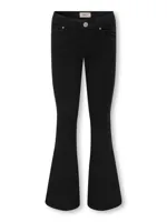 Kids ONLY winter jeansbroek meisjes - zwart - KogRoyal - flared fit