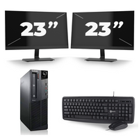 Lenovo ThinkCentre M93p SFF - Intel Core i7-4e Generatie - 16GB RAM - 256GB SSD - Windows 10 + 2x 23 inch Monitor Lenovo ThinkCentre M93p SFF - Intel Core i7-4e Generatie - 16GB RAM - 256GB SSD - Windows 10 + 2x 23 inch Monitor