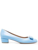 Ferragamo escarpins à petit talon - Bleu