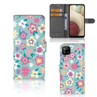 Samsung Galaxy A12 Hoesje Flower Power | Portemonnee hoesje