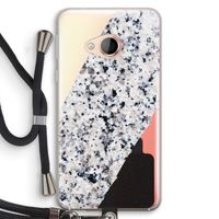 Gespikkelde marmer: HTC U Play Transparant Hoesje met koord