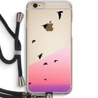 Fly away: iPhone 6 / 6S Transparant Hoesje met koord