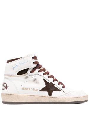 Golden Goose baskets montantes Sky-Star - Blanc