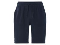 LIVERGY Korte mousseline heren broek (Marineblauw, S)